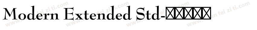 Modern Extended Std字体转换